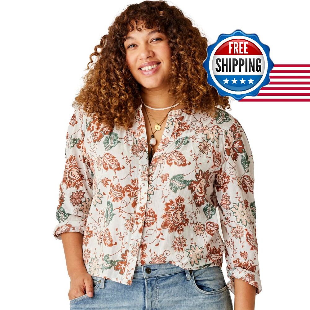 Carve Designs Dylan Gauze Long Sleeve Shirt for Women - Organic Cotton (XXS)